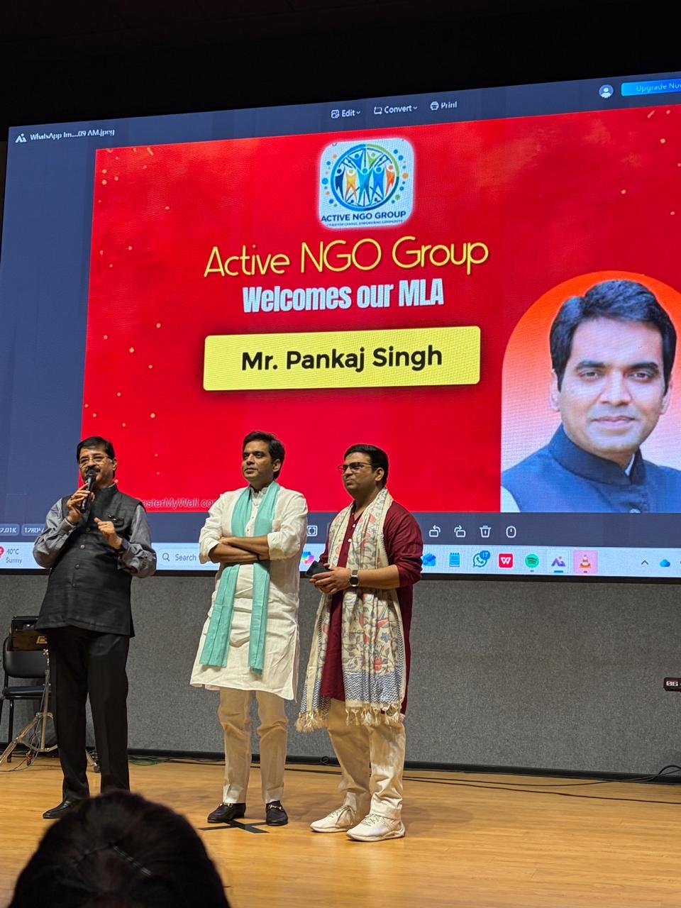 Book Launch — With Noida MLA Shri Pankaj Singh